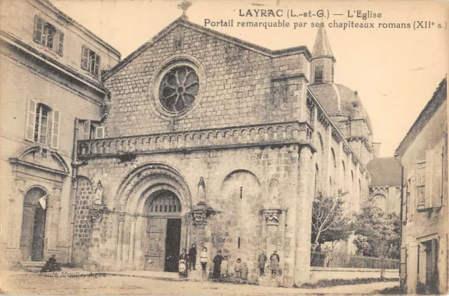 Cpa 47 Layrac Eglise