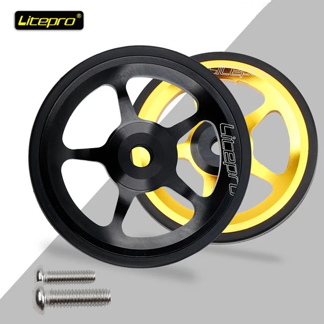 Faltrad Easy Wheel 60mm - Leichte Alu-Rollen Für Brompton & 3Sixty