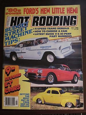 Popular Hot Rodding Magazine July 1980 9 Second ET Cars (AA) W4 Q NN AF W5 RR