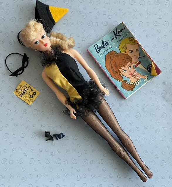 Vntg Mattel Blonde Hair Barbie Reproduction Doll in RARE Party Outfit Very Nice! Vntg Mattel Blonde Hair Barbie Reproduction Doll in RARE Party Outfit Very Nice!