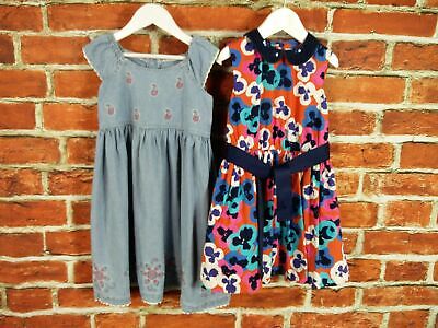 Girls Bundle Age 3-4 Years M&S Mothercare Dress Summer Denim Floral Blue 104Cm