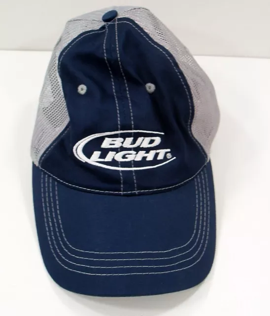 Bud Light Mesh Snap Back Trucker Hat Cap Official Budweiser Product Beer