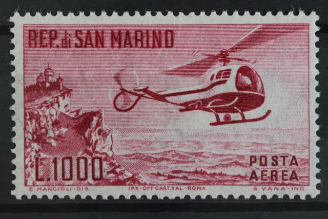 San Marino, Flugzeuge, MiNr. 696, postfrisch - 630209