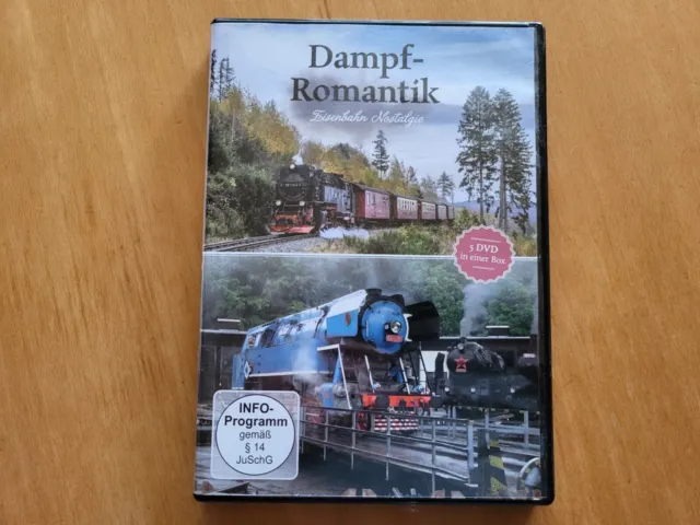Dampf-Romantik - Eisenbahn Nostalgie     ---5 DVDs---    FSK:0