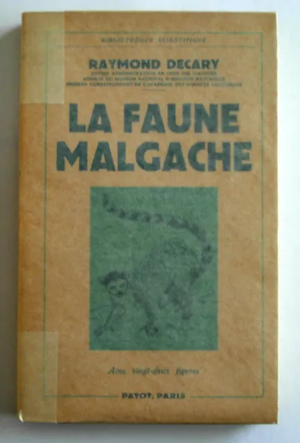 LA FAUNE MALGACHE -  R. DECARY - Editions PAYOT
