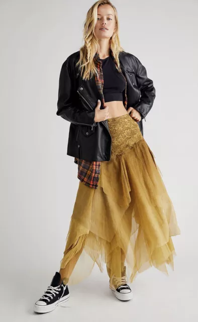 Free People Brenda Knight Nigel Preston Fairy Chiffon Skirt XS Free People Brenda Knight Nigel Preston Fairy Chiffon Skirt XS
