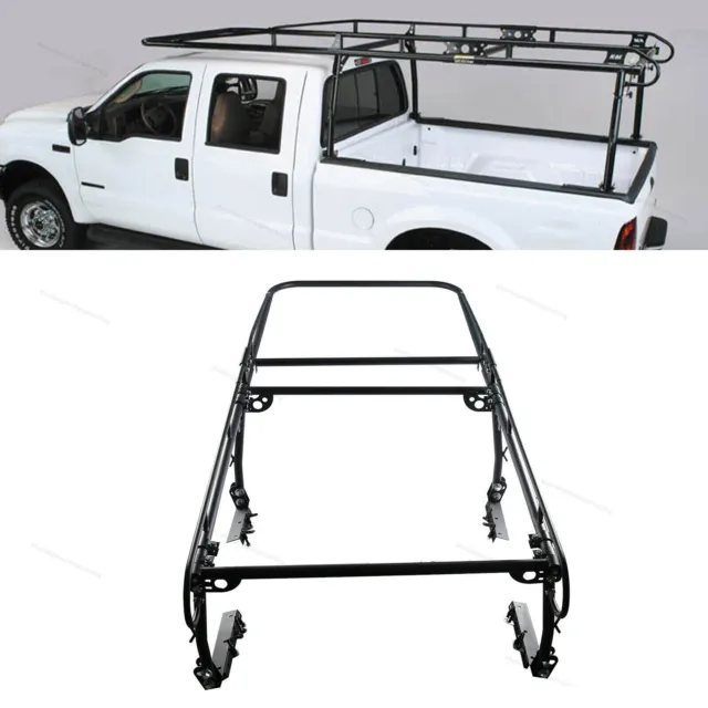 Steel Full Size Bed Truck Ladder Rack  Adjustable Pick Up Lumber Kayak 1000lb