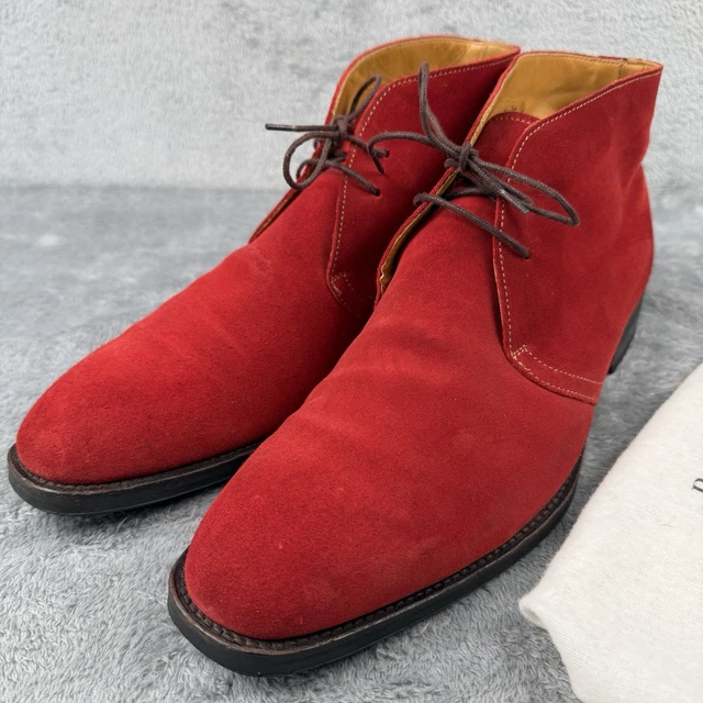 Russell & Bromley London Red Suede Chukka Ankle Boots Men\'s Size 11 RUSSELL & BROMLEY Carlaw Cleated Chukka Boots | endource main image 4