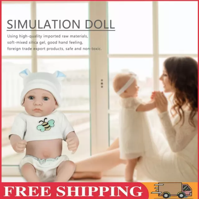 28cm Simulation Rebirth Dolls Pretend Play Soft Reborn Doll 3D Skin Appease Toys
