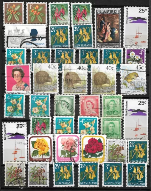 NOUVELLE ZELANDE  Lot timbres.