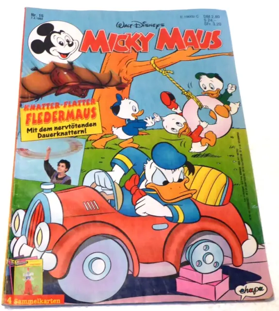 Comic Heft Nr. 15 (ohne Beilagen) "MICKY MAUS" Hefte (Walt Disney) Jahrgang 1994