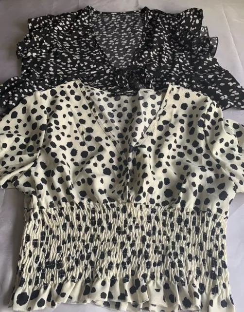 ladies bundle of x2 Shein lovely summer tops size L