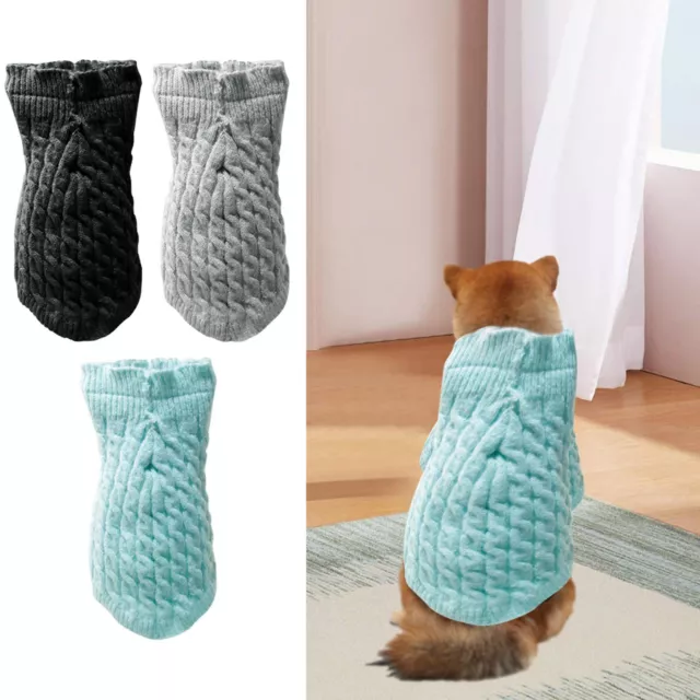 Haustier-Welpen-Hundekatze-warmer Winterpullover-Weste-Strickmantel-Jacke für k