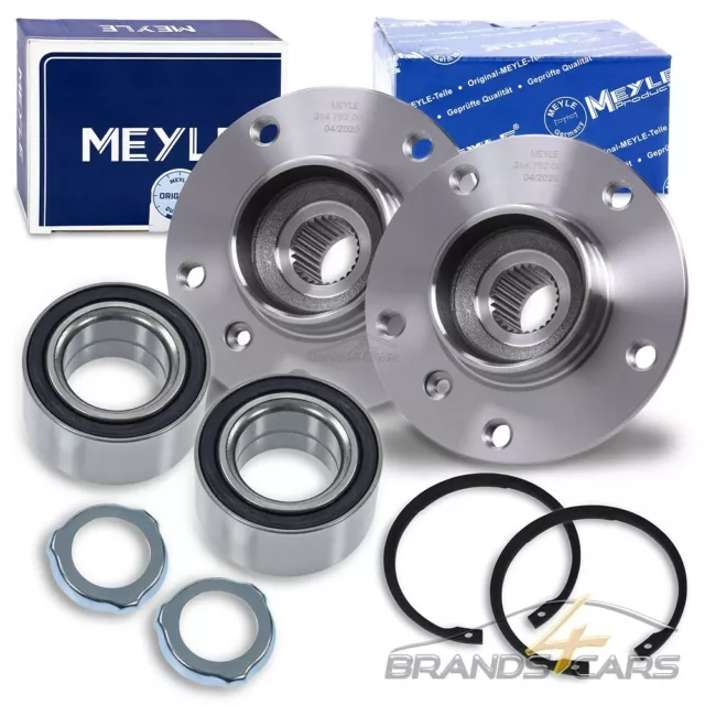 MEYLE 2x RADNABE + MEYLE RADLAGER SATZ RADLAGERSATZ HINTEN FÜR BMW 3-ER E36 E46