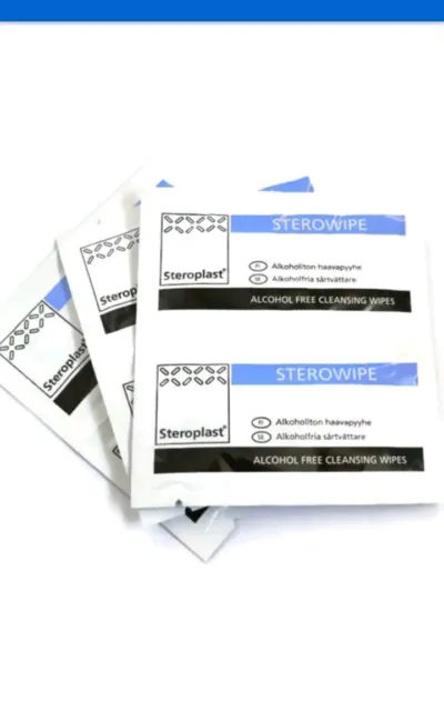 Alcohol Free Cleansing Wipes Steroplast Sterowipes Quantity 100
