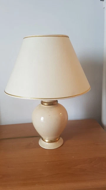 Lampe Dauphin Vintage Années 70/80 – Métal Laqué Couleur Écailles De Tortue