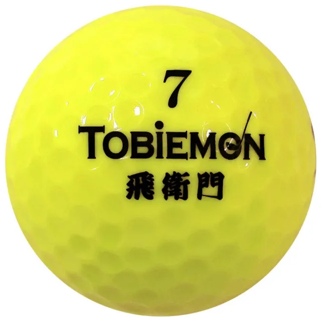 TOBIEMON Japon Balle de Golf Balles Kanji Jaune 1 Douzaine TBM-2MBY