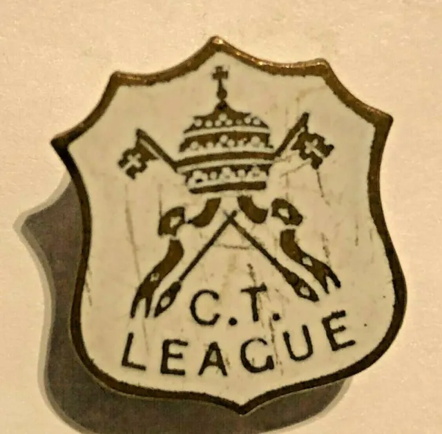 Catholic C.T League Enamel Badge