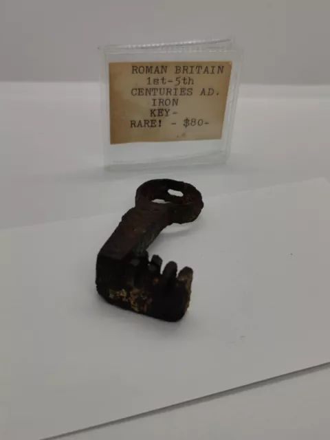 Ancient Roman Britain Artifact - Iron Key 3