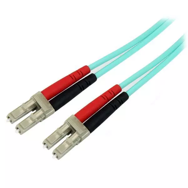 StarTech 2m LC Fiber Optic Cable 10Gb Aqua - MM Duplex 50/125 - LSZH A50FBLCLC2