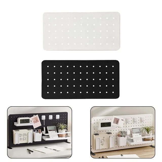 Almacenamiento Pegboar Display Paneles de pared Iron Ornaments Display Desk Storage