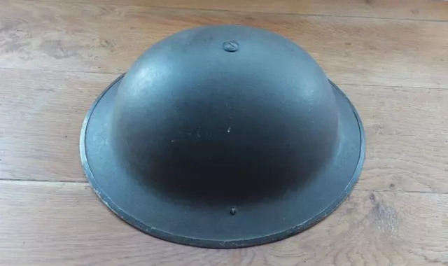 British Army Mk2 Brodie Tin Helmet - 1939 Liner, Original  Condition, Drab-Olive