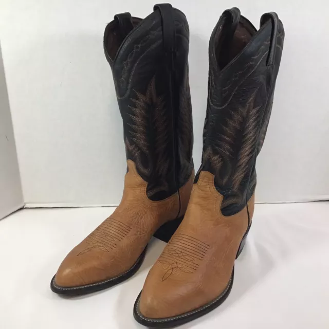 TONY LAMA MEN S Pecan Taurus Shoulder Cowboy Boot Round Toe 6184C 259.99 PicClick