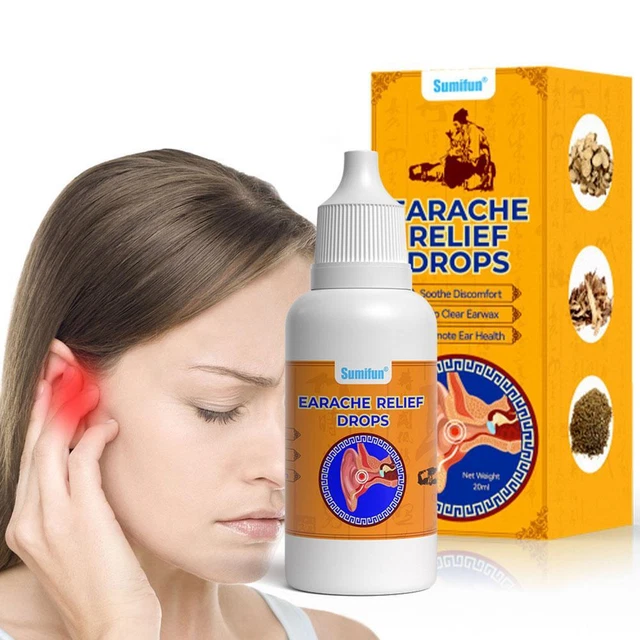 20ML EAR DROPS For Tinnitus Symptoms, Earache Relief Cares Earwax