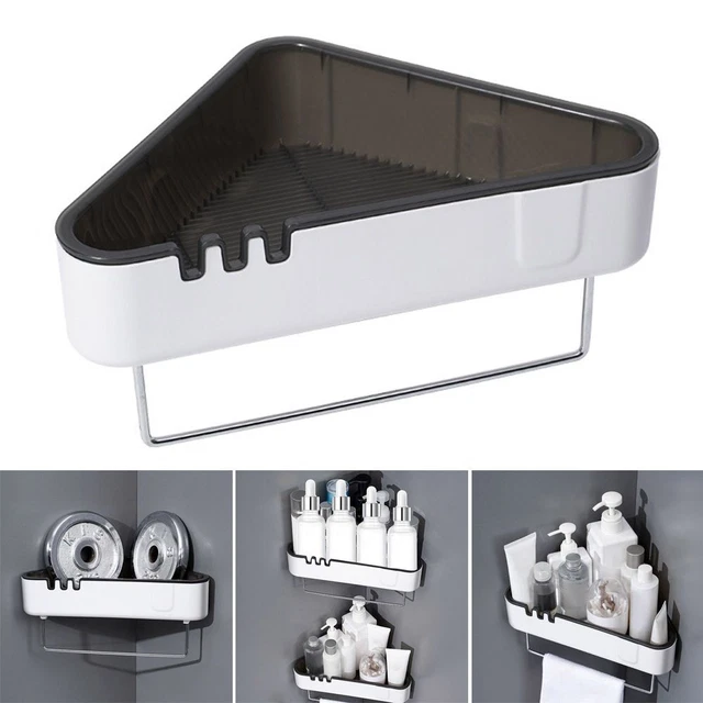 Organizador de estante de almacenamiento de barra de ducha estantes de baño champú estante montaje en pared