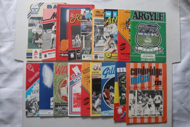 BOLTON WANDERERS FOOTBALL Club 19841985 Eighteen Away League