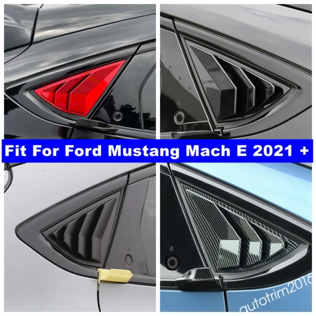 Car Quarter Side Window Louver Scoop Vent Trim For Ford Mustang Mach E 2021 2022