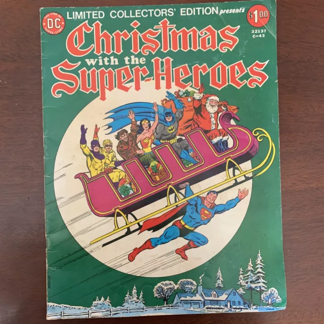 1976 Limited Collectors Edt. Dc Comics Christmas With The Super -Heros 32137C-43