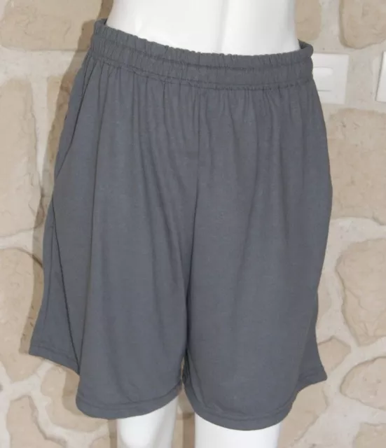 Short gris neuf taille L marque Gildan Performance (dy)