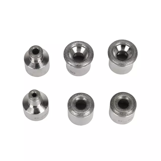 6Pcs Stainless Steel Replacement Diamond Microdermabrasion Dermabrasion Tips