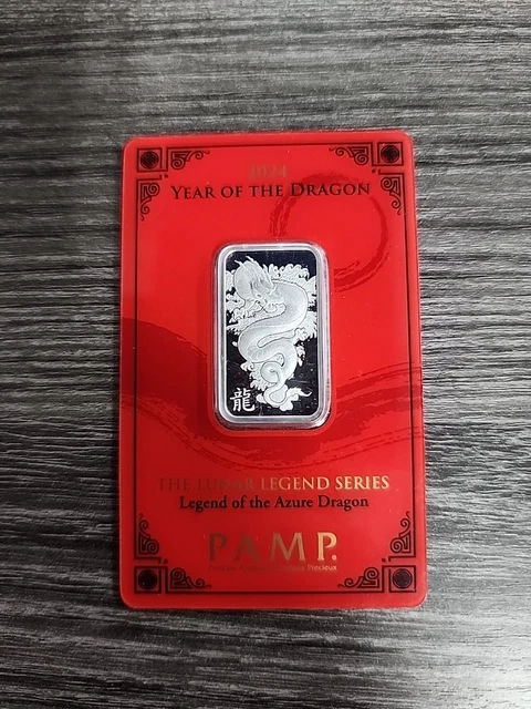 Silver Coin 1 Oz PAMP Suisse Silver Bar - Legend Of The Azure