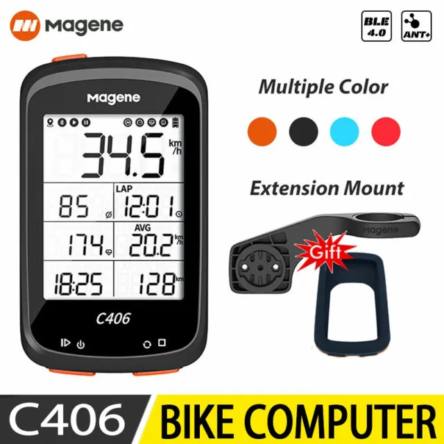 Magene C406 Lite Bike GPS Computer Smart Wireless Waterproof Speedometer Odomete