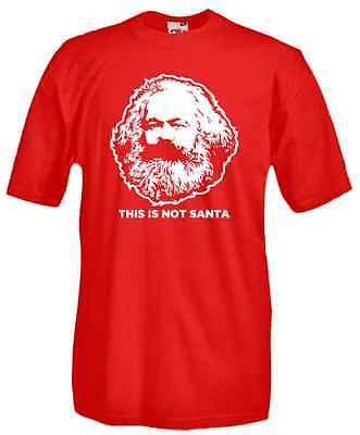 T-Shirt maglietta Fun J105 This is not Santa Questo non è Babbo Natale Karl Max
