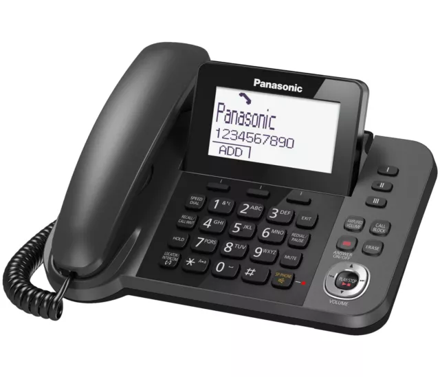Panasonic KX-TGF320E Corded & Cordless Phone Combo Home Office Answer Machine 3