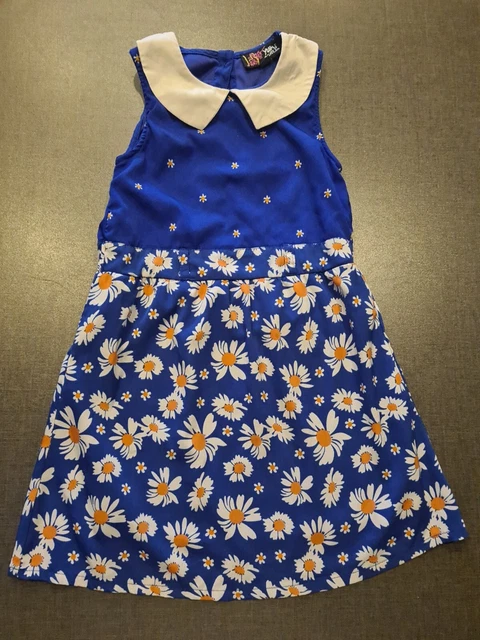 Girls 5-6 Years smart polo neck party ditsy floral Dress cute clothes next day