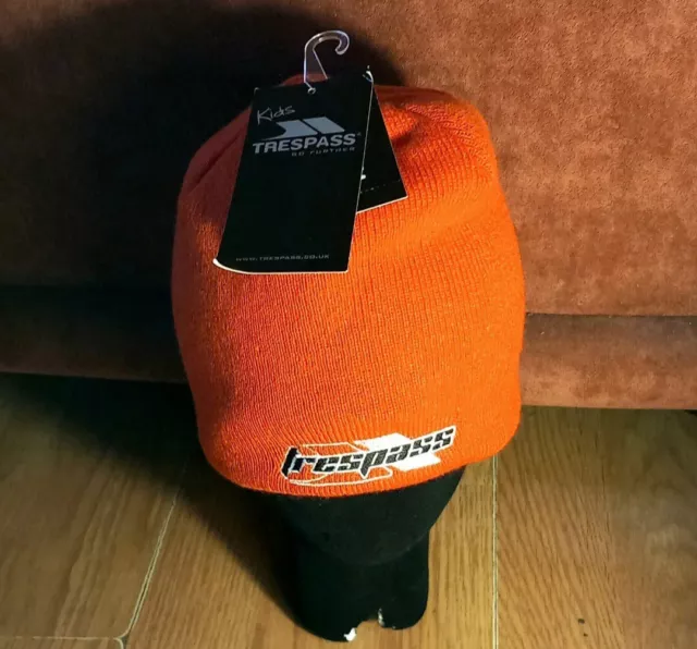 Robot Trespass Niños Niños Invierno Tejido Gorro Sombrero Rojo Talla 5/7 Años