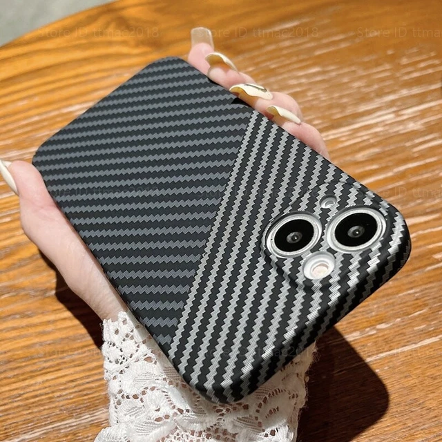 Taschen Schutzhüllen Case Für iPhone 14 13 Pro Max 12 11 Carbon fibre Slim Cover