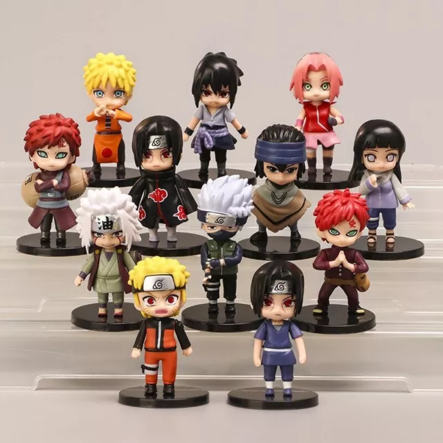 Figurine de collection GENERIQUE Set de 6 pièces Figurines Naruto Itachi  Kakashi Sasuke 18 cm