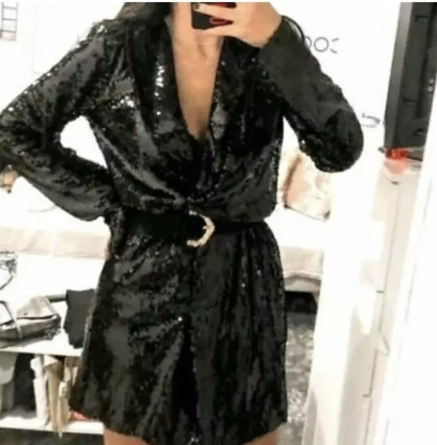 Robe blazer paillettes zara hotsell