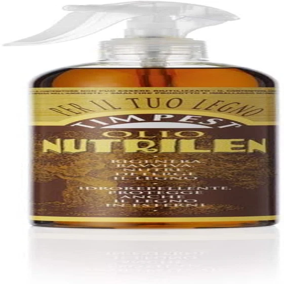 OLIO NUTRILEN LT. 0,500 - Olio per Mobili Che Rigenera, Ravviva, Nutre E Deterge
