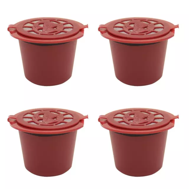 4pcs/set Refillable Reusable Nespresso Coffee Capsule Cup Filter for Dolce Gusto