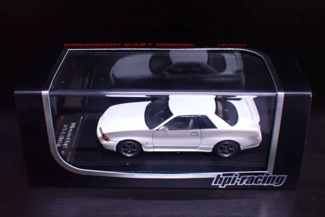 hpi racing 1/43 Nissan Skyline GT-R R32 Crystal White Precision Cast Model 8158