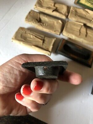 Vtg Victorian Recessed Copper Color Cast Iron Pocket Pull Sash Lift Lot Of 11 3