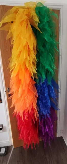 Pride Rainbow Organza Boa Drag Queen - Burlesque