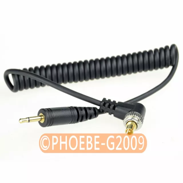 2.5mm to Male FLASH PC Sync Cable Cord with Screw Lock