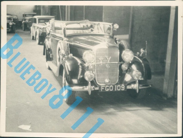1930's  Mercedes 320 1960's Dealers Stock Photo 4.25 x 3.25 inches